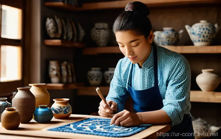 문화콘텐츠 기획사 면접 질문과 답변 - **Prompt 1: Modern Artisan Revival**
"A vibrant, dynamic shot of a young adult artisan, approxim...