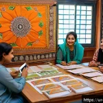 Home 19 문화콘텐츠 기획사의 프로젝트 평가 방법 - A vibrant community workshop scene in a Pakistani cultural setting, featuring diverse participants i...